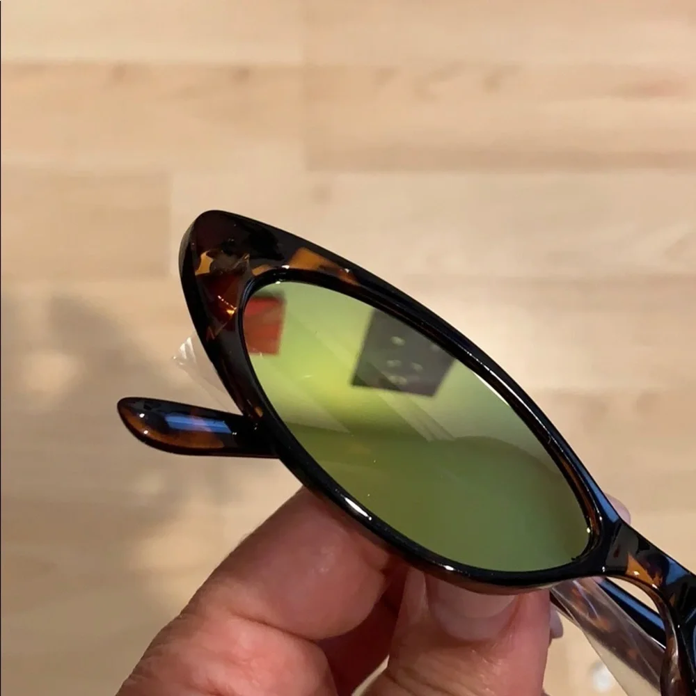 Cat Eye Brown narrow Small Sunglasses
